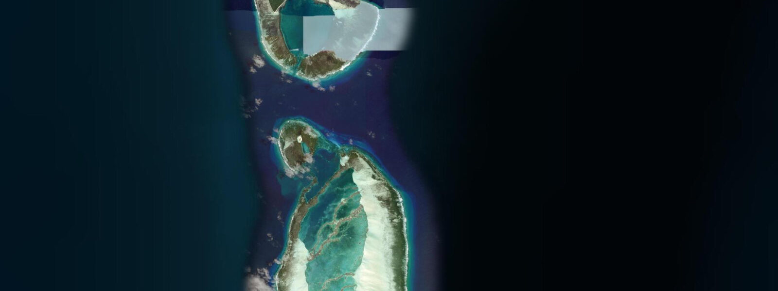 Satellite view of the coast near Alphonse Island