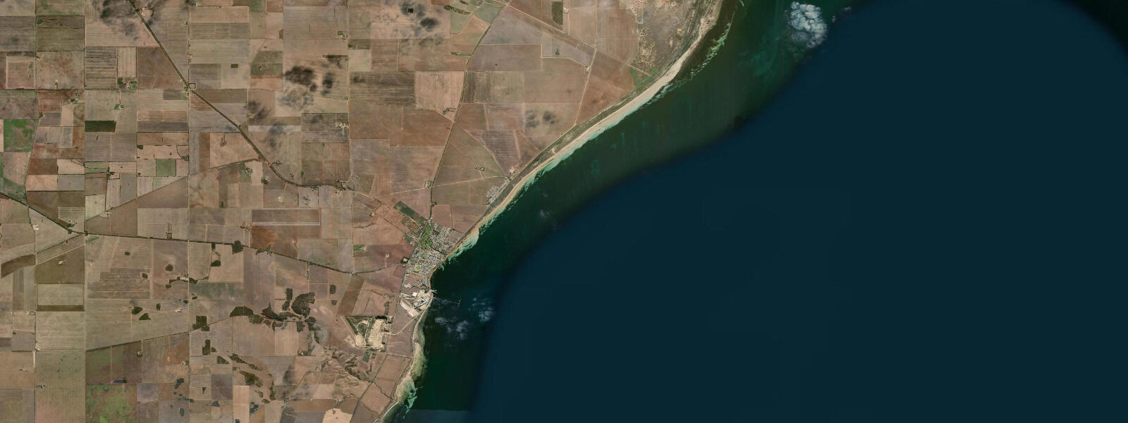 Satellite view of the coast near Ardrossan