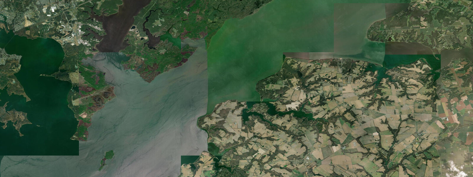 Satellite view of the coast near Betterton
