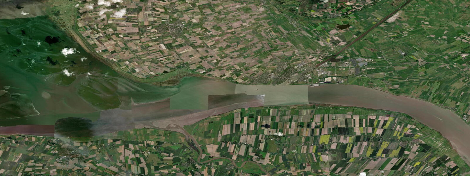 Satellite view of the coast near Brunsbuttel