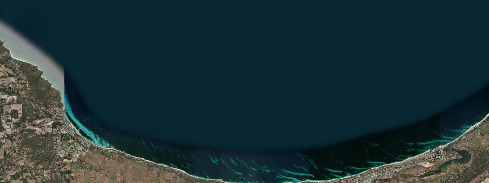 Satellite view of the coast near Busselton