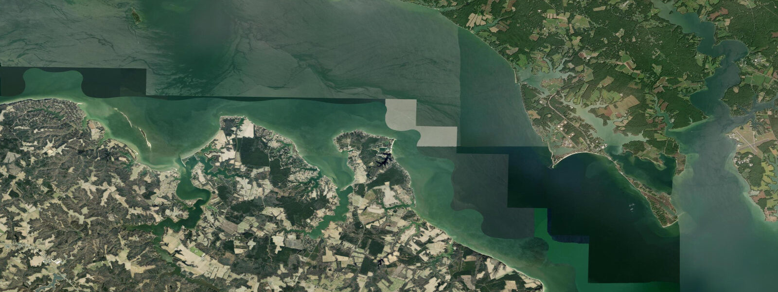 Satellite view of the coast near Coles Point