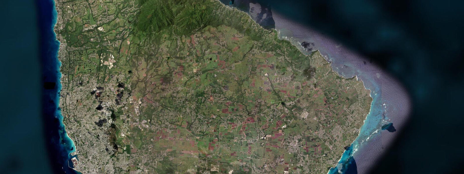 Satellite view of the coast near Crane Beach