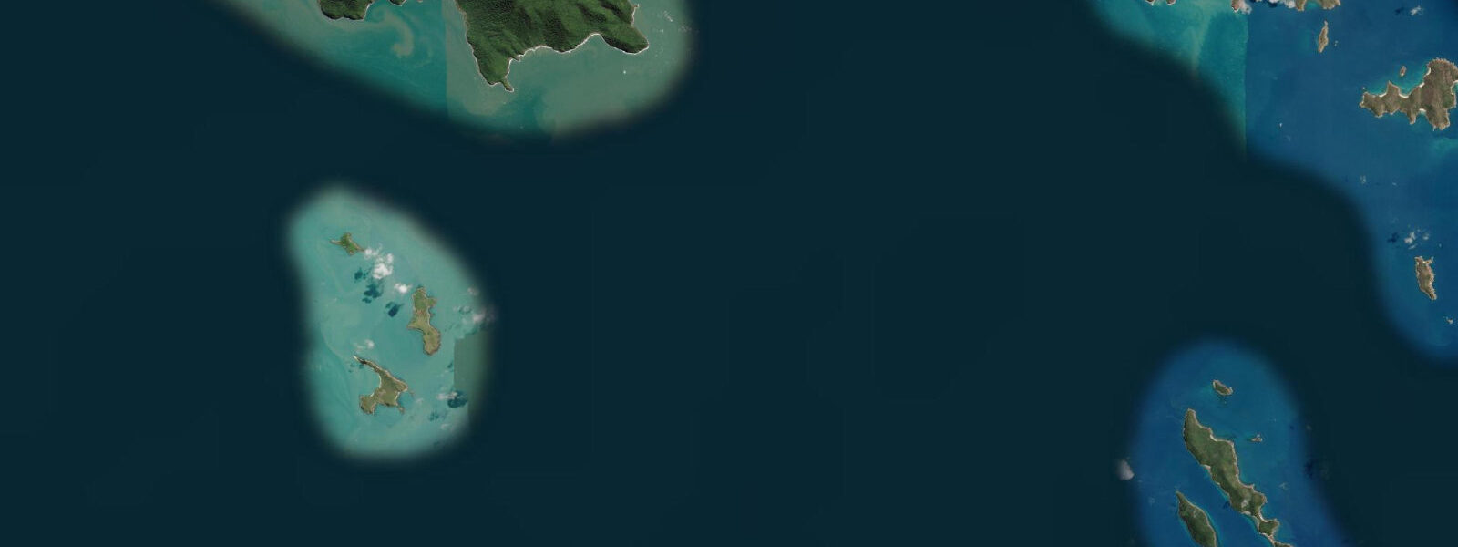 Satellite view of the coast near East Repulse Island
