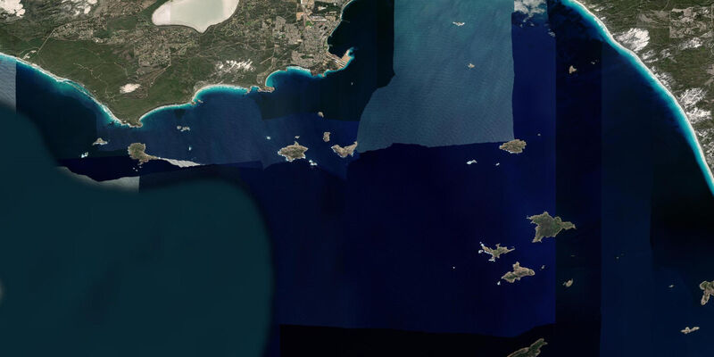 Satellite view of the coast near Esperance