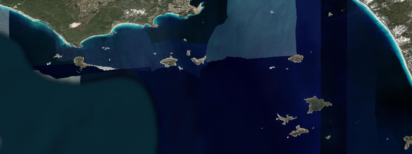 Satellite view of the coast near Esperance