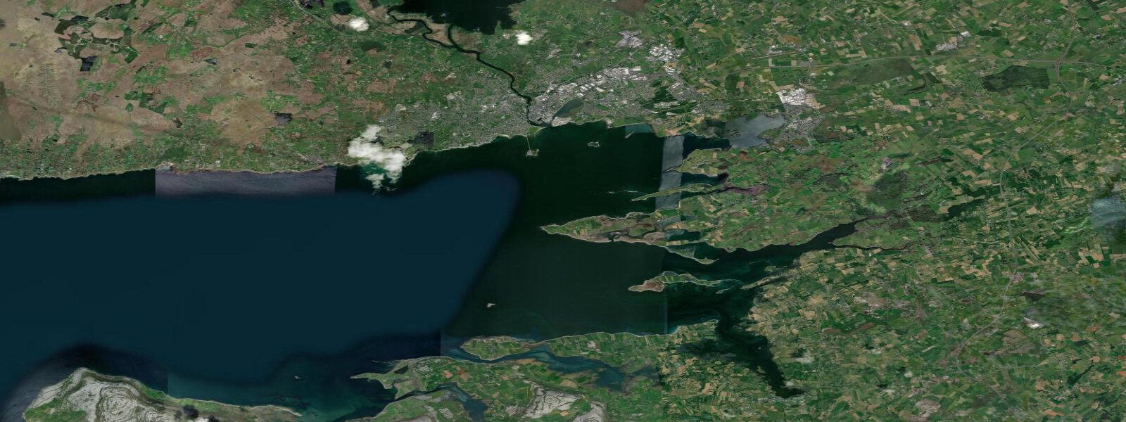 Satellite view of the coast near Galway