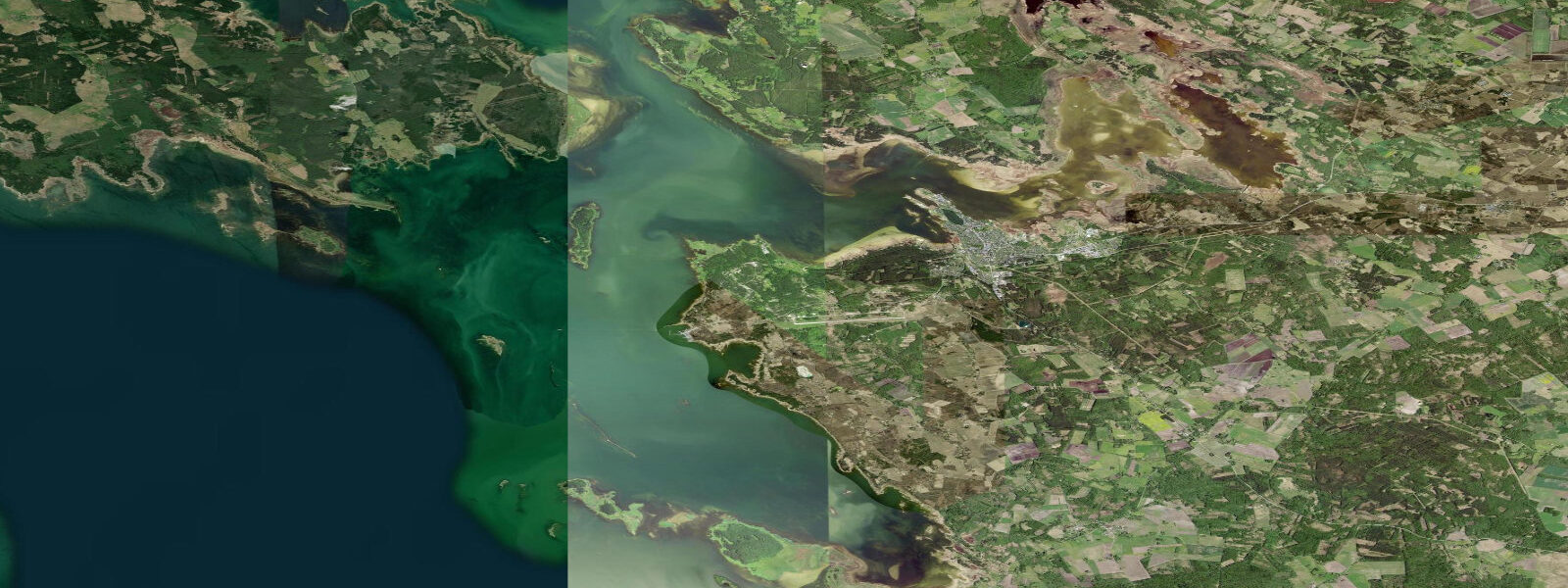 Satellite view of the coast near Haapsalu