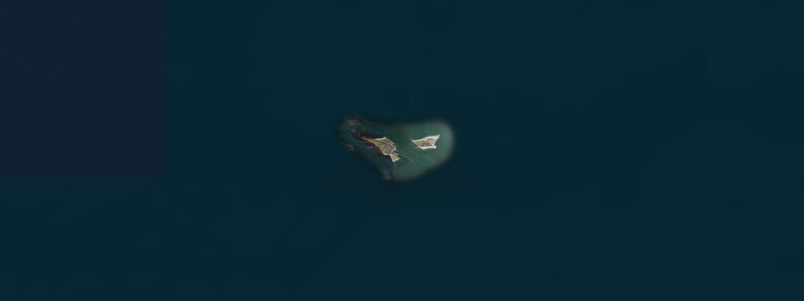 Satellite view of the coast near Helgoland