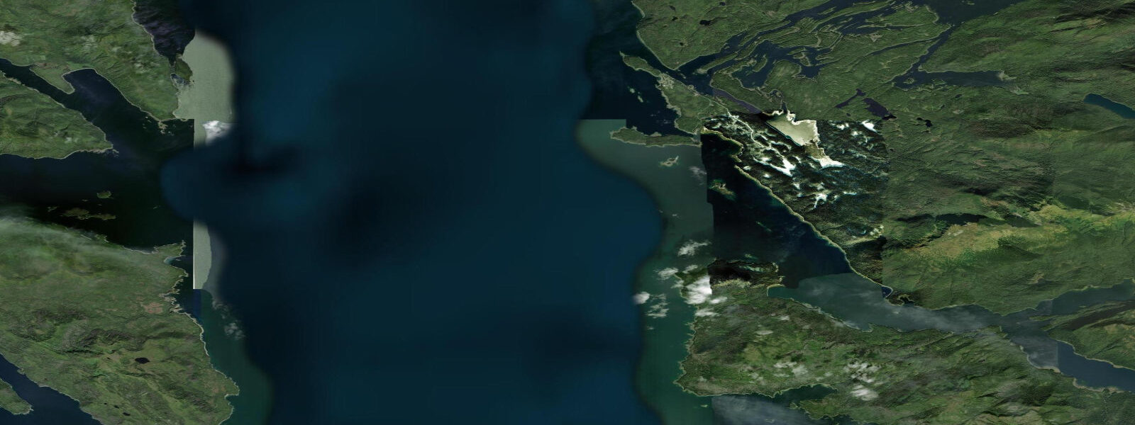 Satellite view of the coast near Killisnoo