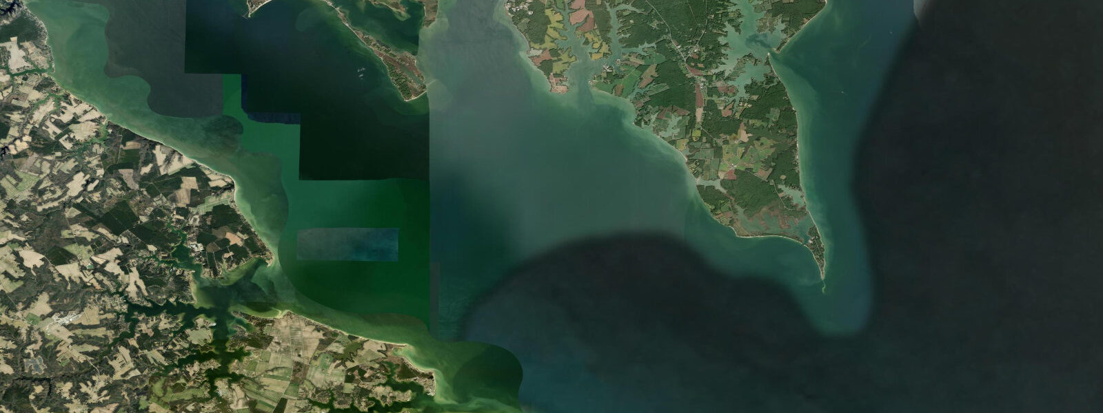 Satellite view of the coast near Kitts Point