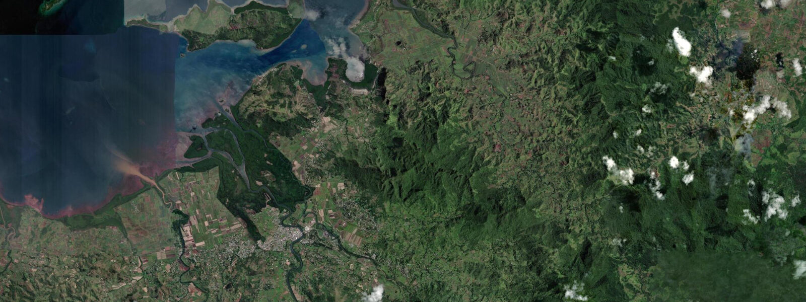 Satellite view of the coast near Labasa