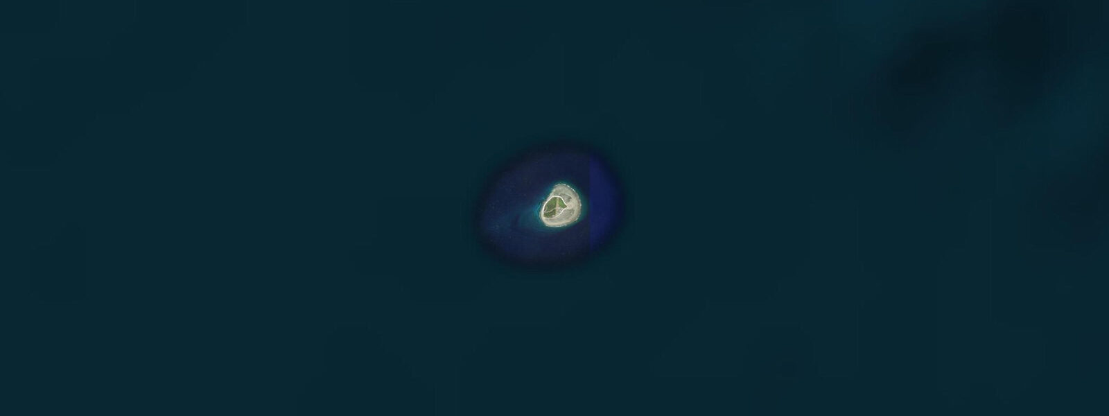 Satellite view of the coast near Lady Elliot Island