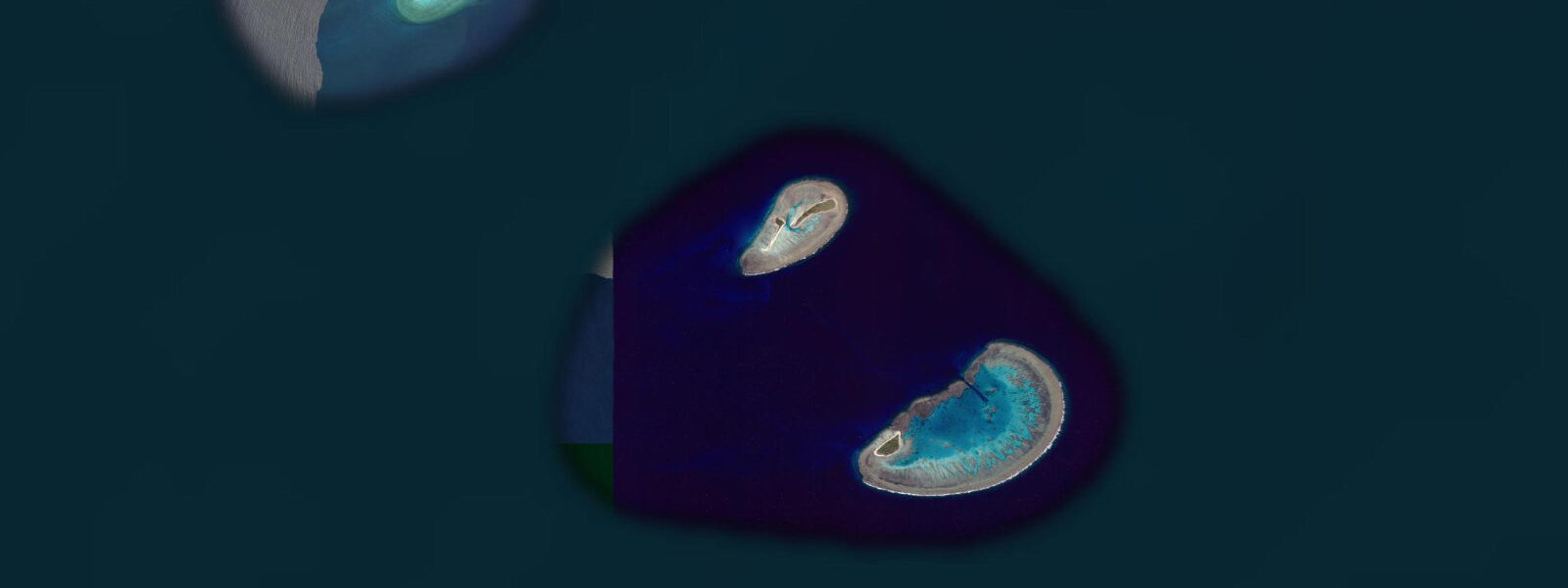Satellite view of the coast near Lady Musgrave Island