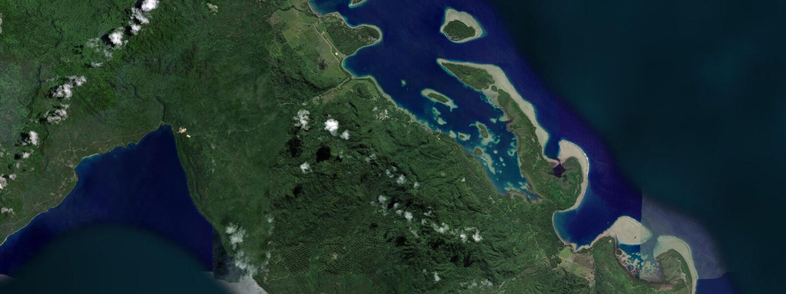 Satellite view of the coast near Lakatoro