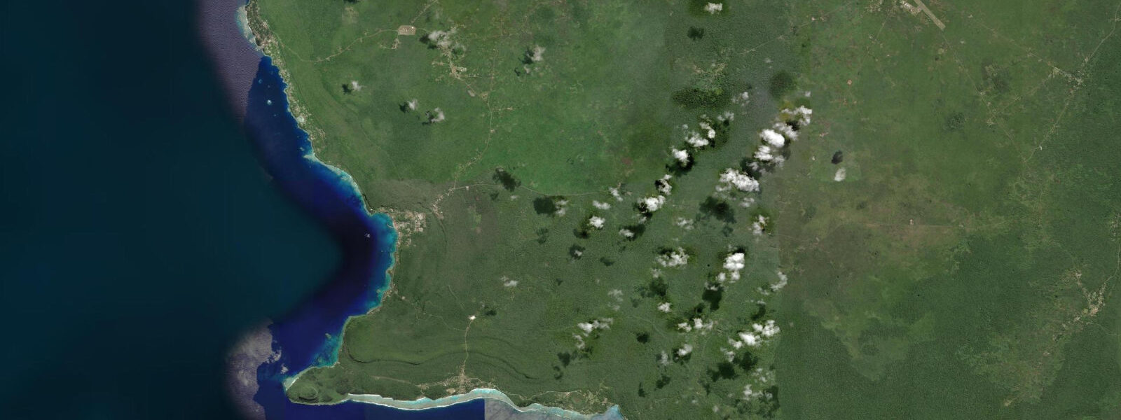 Satellite view of the coast near Maré