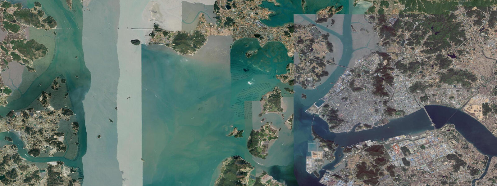 Satellite view of the coast near Mokpo