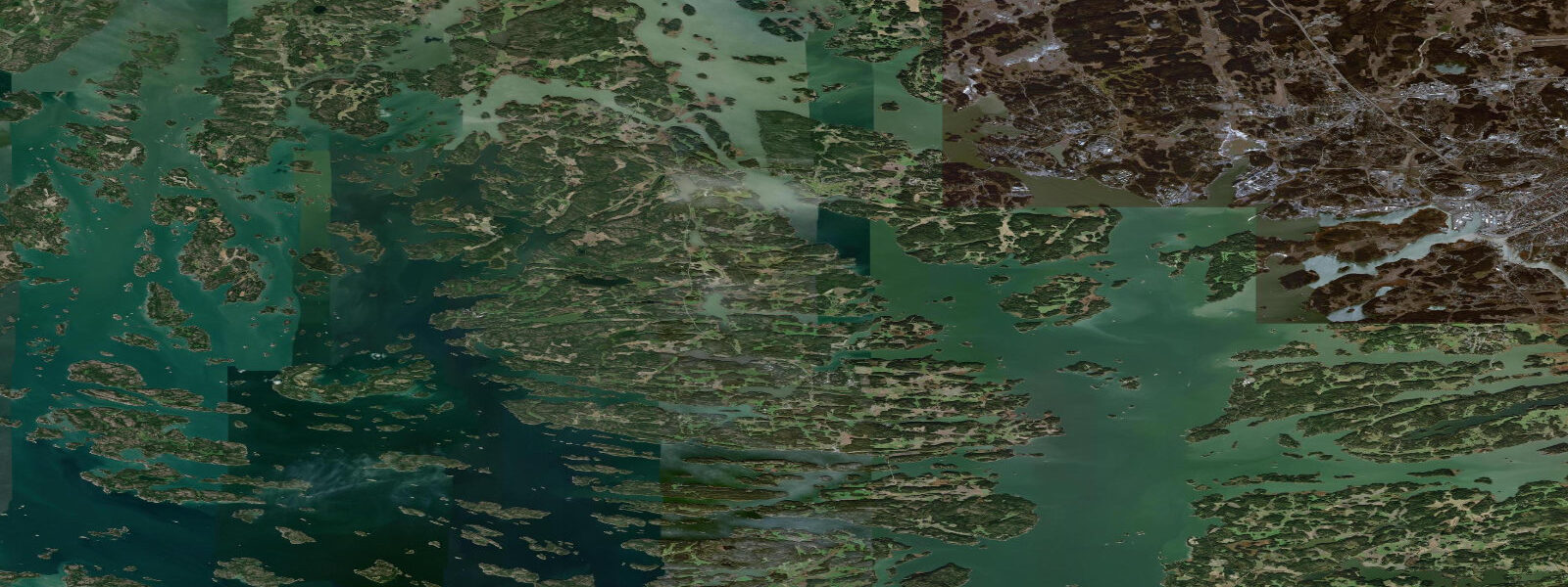 Satellite view of the coast near Naantali