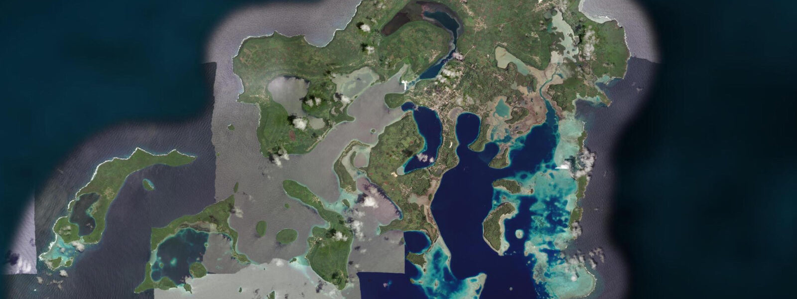 Satellite view of the coast near Neiafu