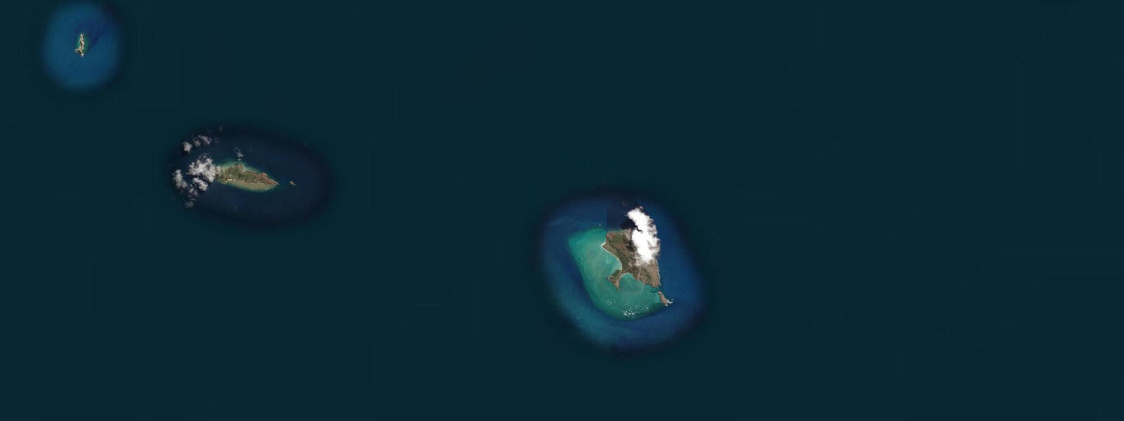 Satellite view of the coast near Penrith Island