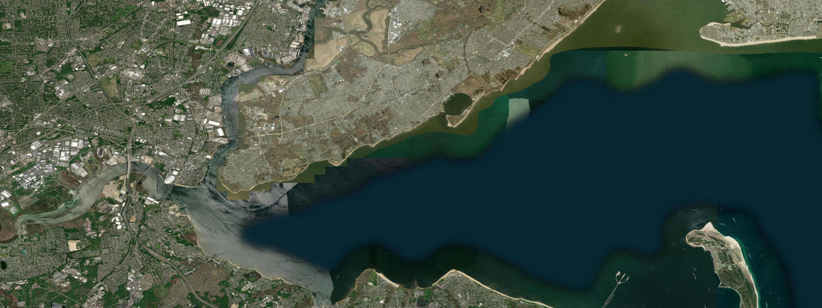 Satellite view of the coast near Perth Amboy