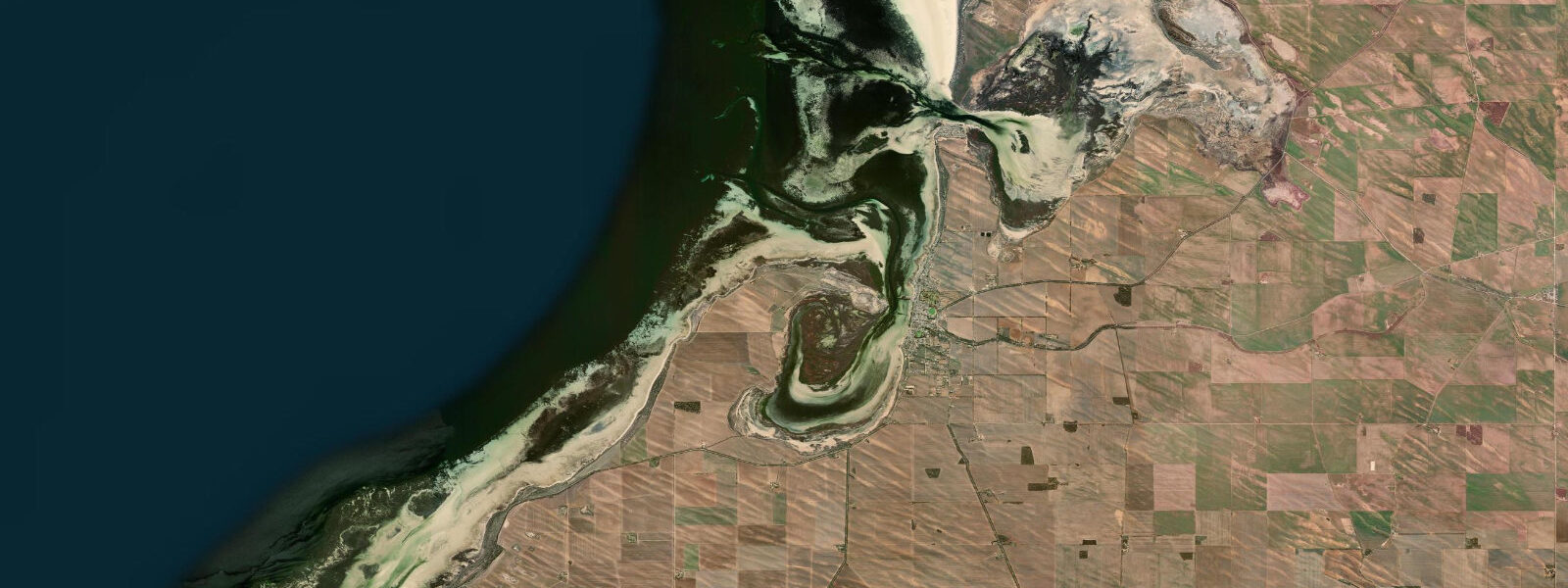 Satellite view of the coast near Port Broughton