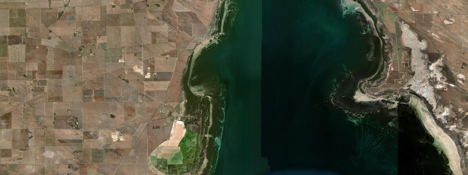 Satellite view of the coast near Port Clinton