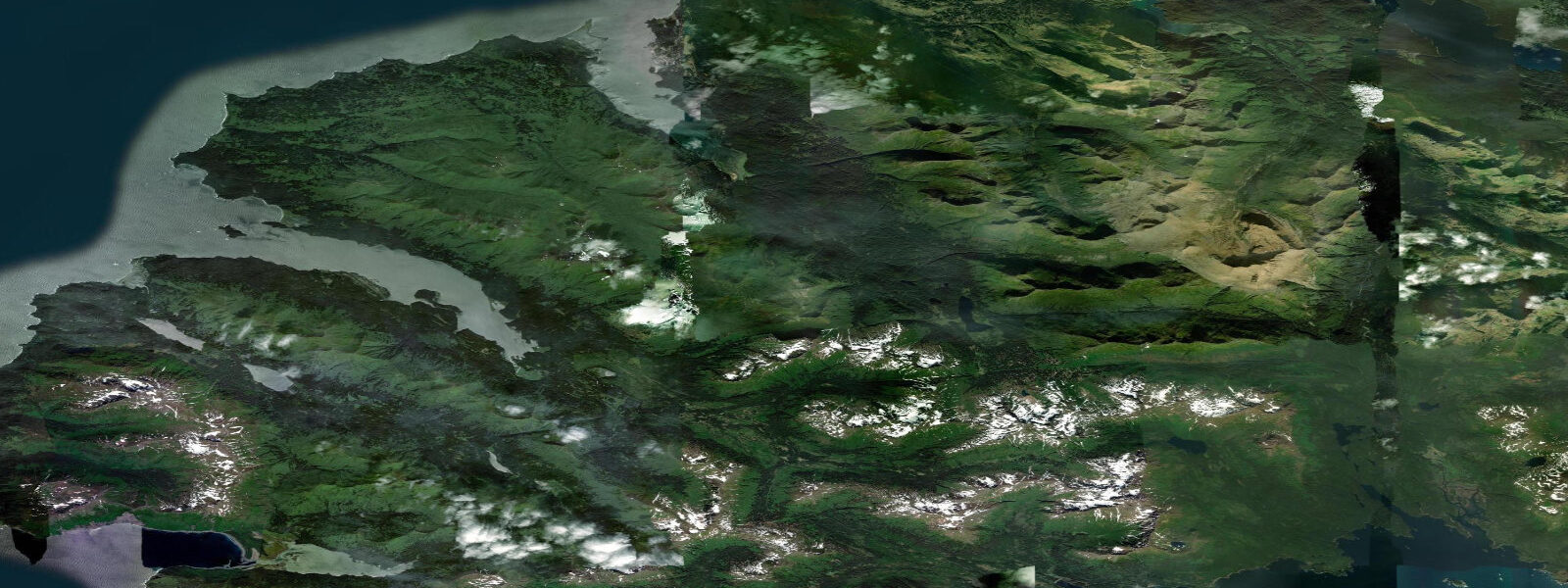 Satellite view of the coast near Port Graham