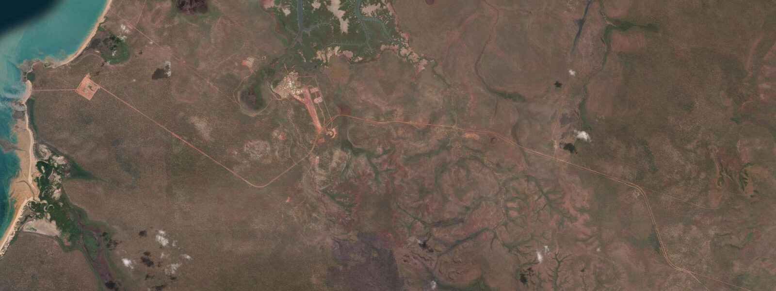 Satellite view of the coast near Port Keats