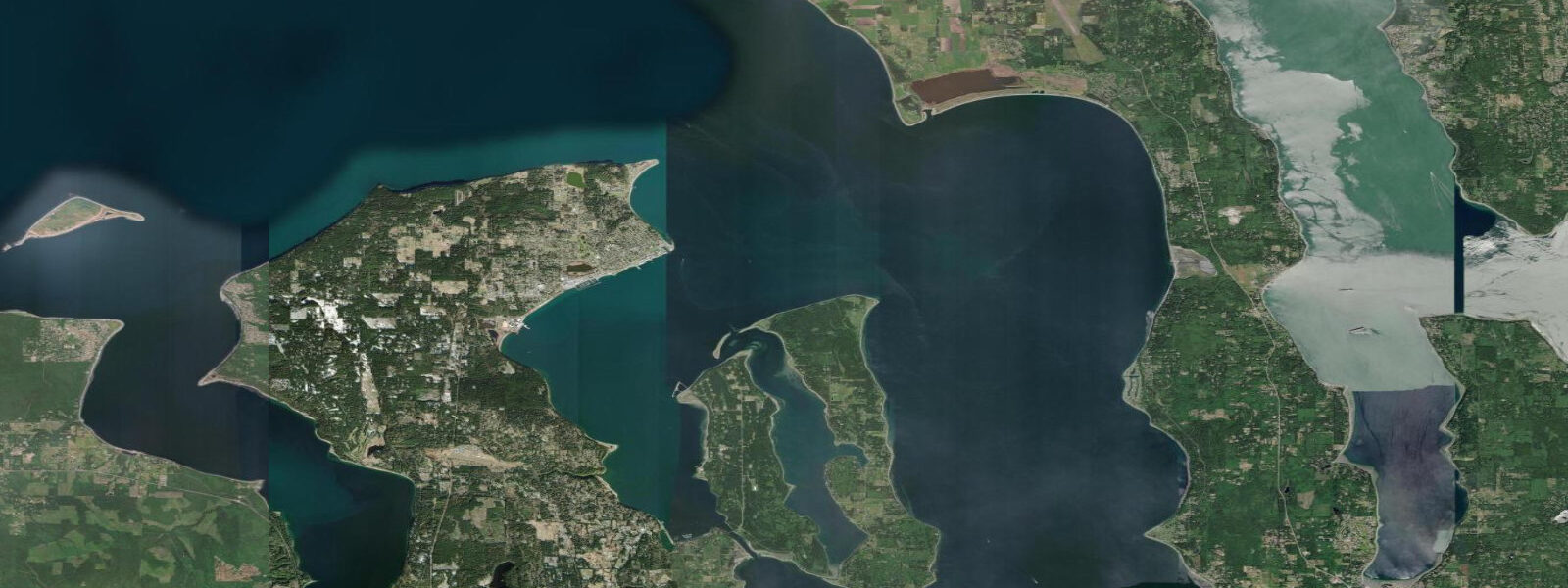 Satellite view of the coast near Port Townsend
