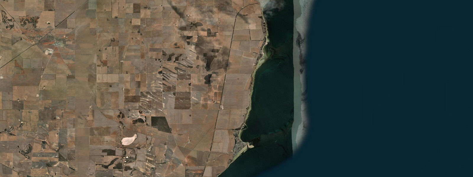 Satellite view of the coast near Port Vincent