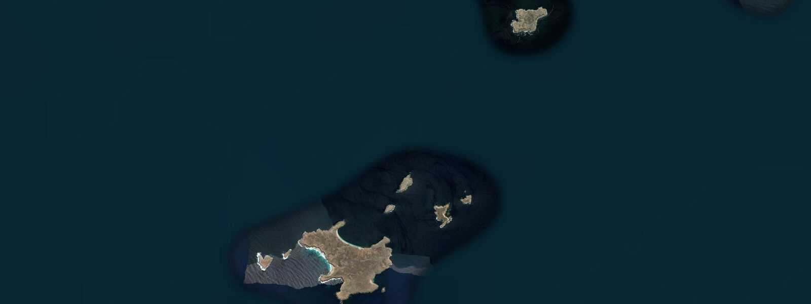 Satellite view of the coast near Saint Francis Island