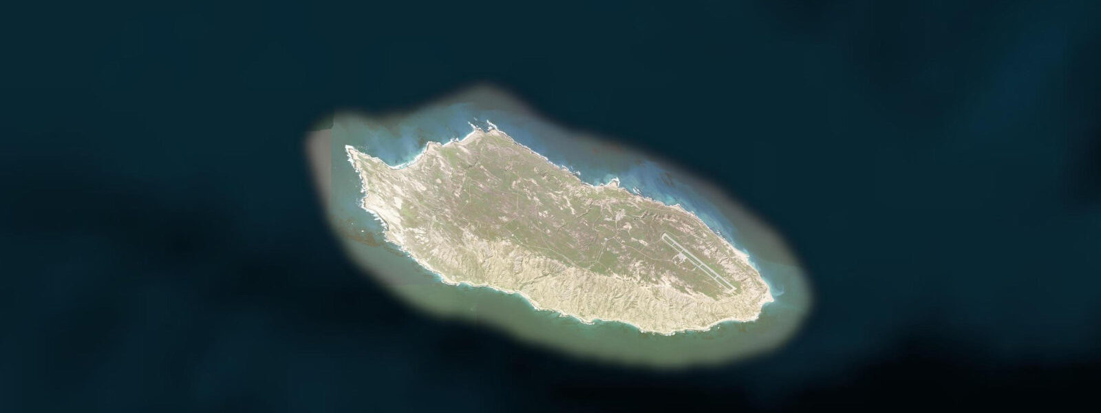 Satellite view of the coast near San Nicolas Island