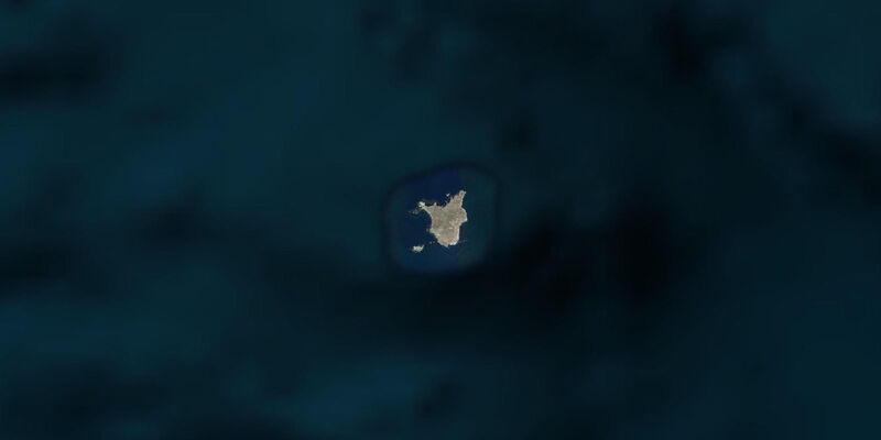 Satellite view of the coast near Santa Barbara Island