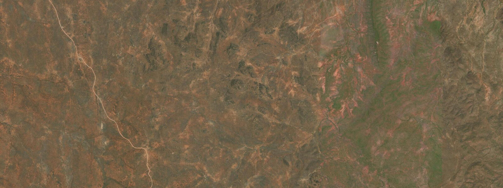Satellite view of the coast near Shimoni
