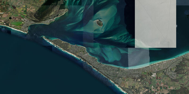 Satellite view of the coast near Sorrento, VIC