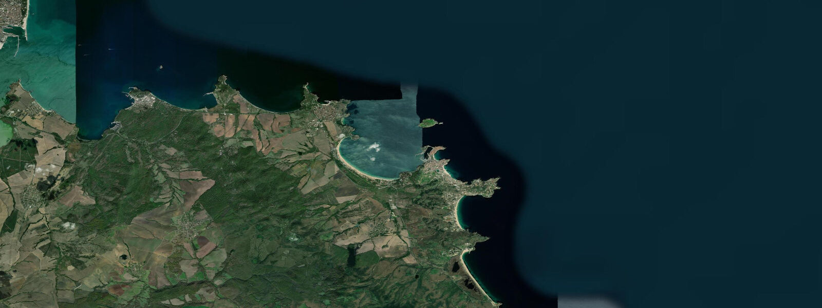 Satellite view of the coast near Sozopol