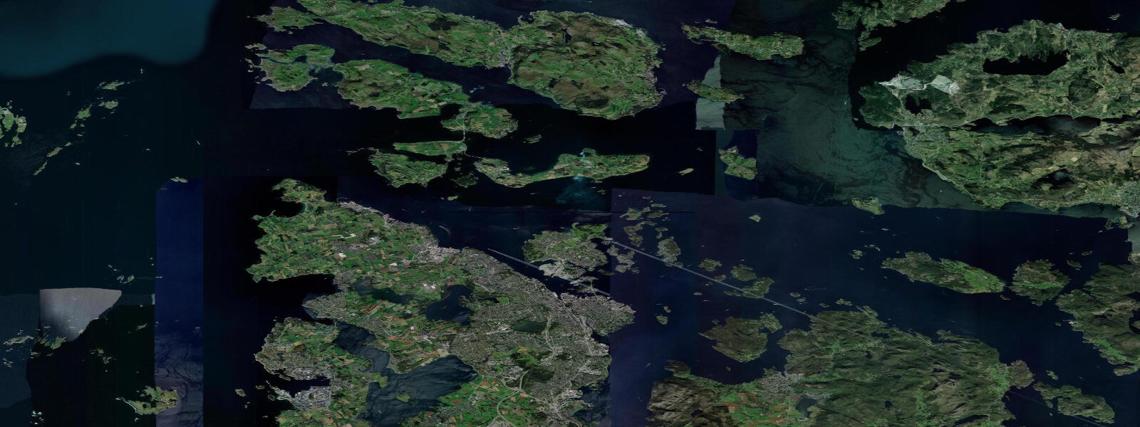 Satellite view of the coast near Stavanger