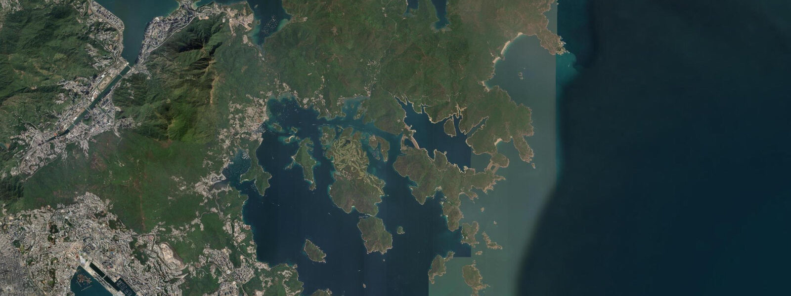 Satellite view of the coast near Tai Long Wan
