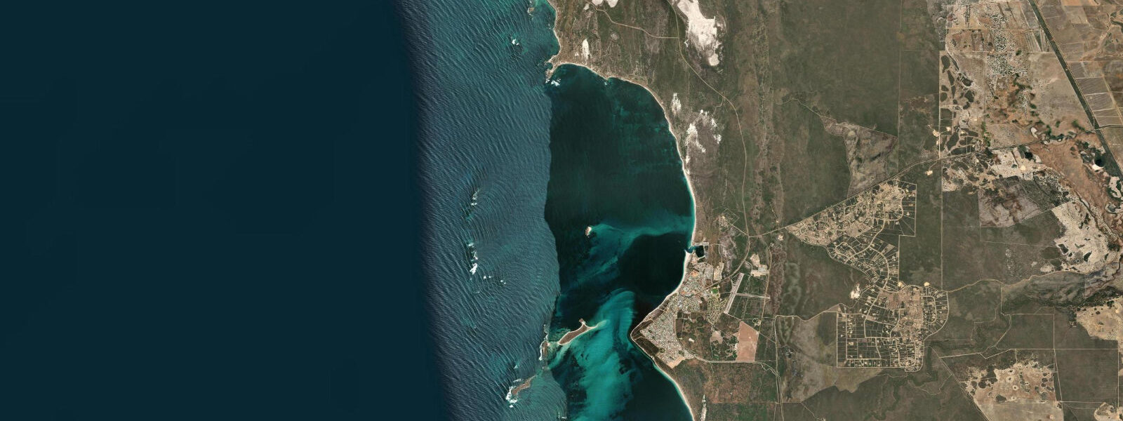 Satellite view of the coast near Tern Island