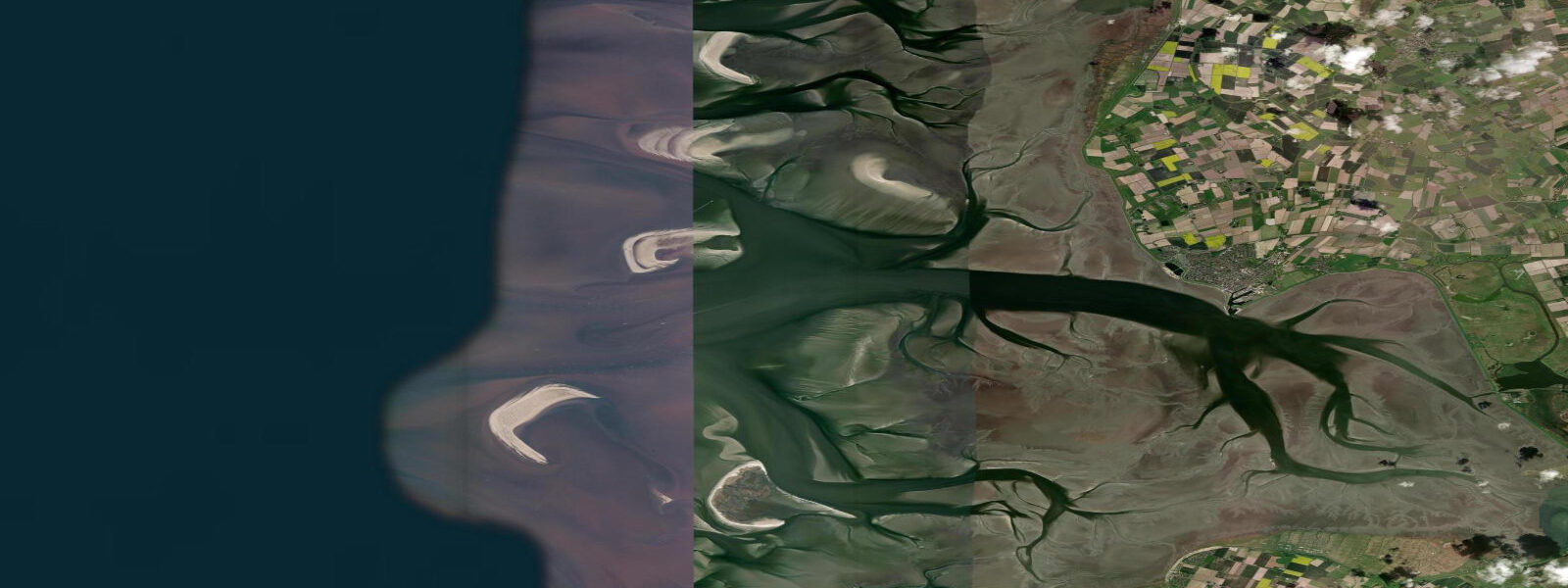 Satellite view of the coast near Tertius