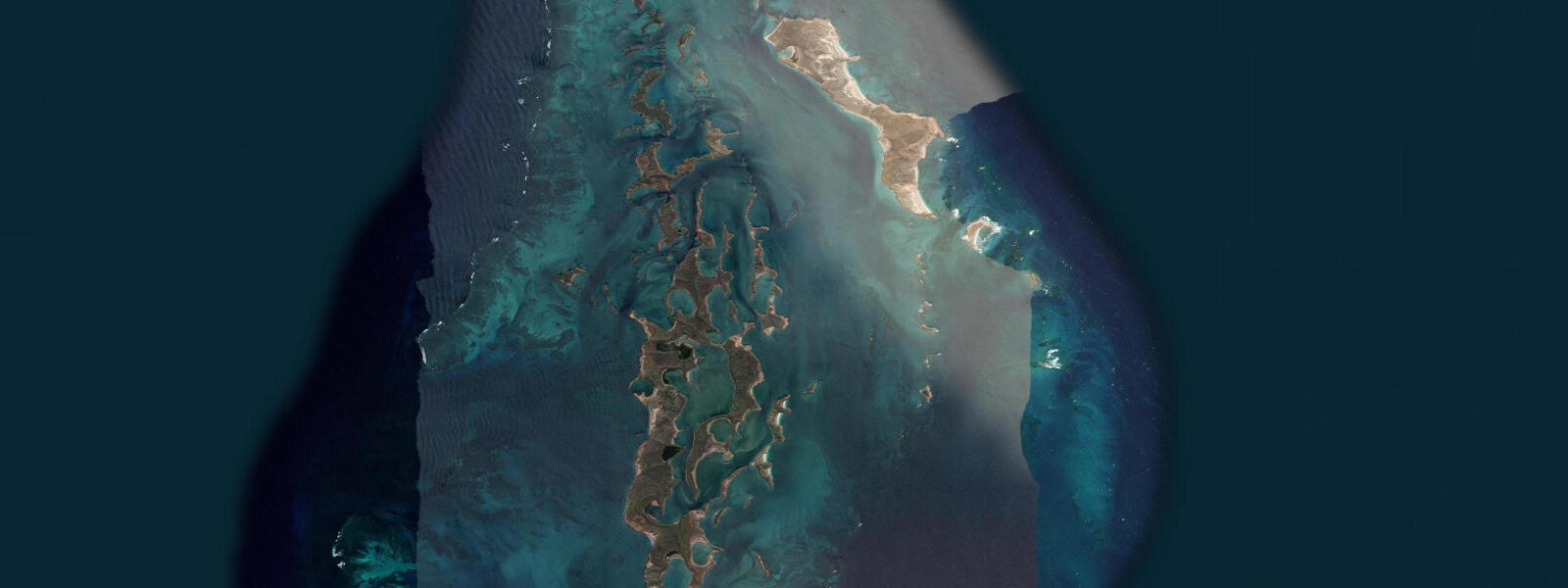 Satellite view of the coast near Trimouille Island