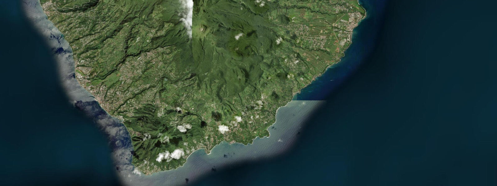Satellite view of the coast near Trois-Rivières