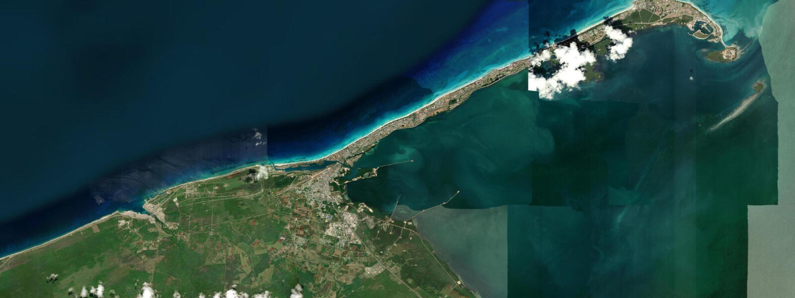 Satellite view of the coast near Varadero