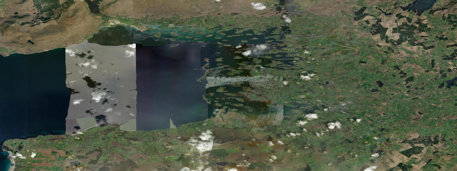 Satellite view of the coast near Westport